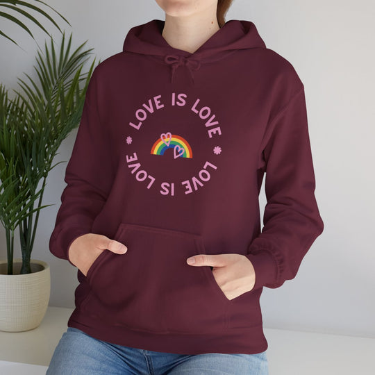 Love is Love Rainbow Unisex Heavy Blend™ Hooded Sweatshirt