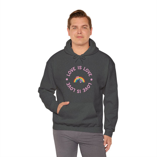 Love is Love Rainbow Unisex Heavy Blend™ Hooded Sweatshirt