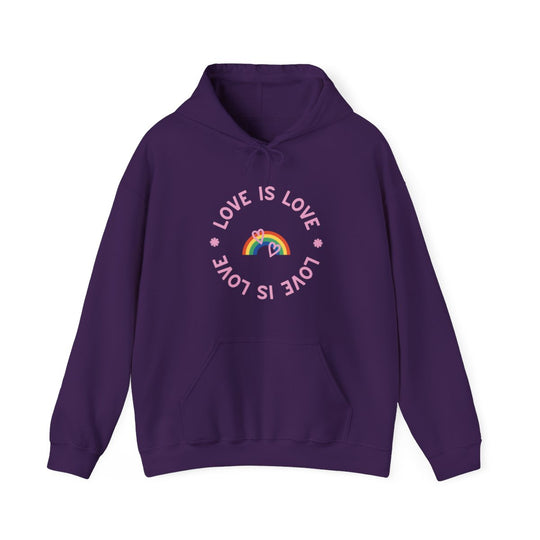 Love is Love Rainbow Unisex Heavy Blend™ Hooded Sweatshirt