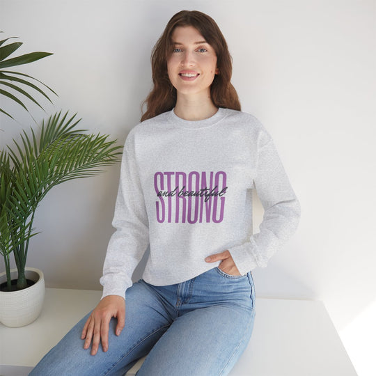 STRONG and Beautiful Unisex Heavy Blend™ Crewneck Sweatshirt